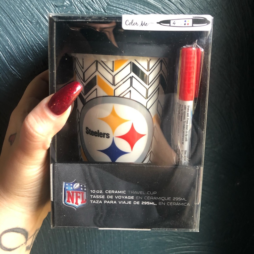 Pittsburgh Steelers travel mug